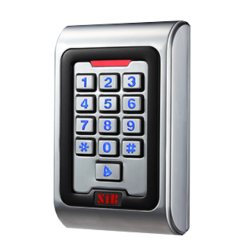 Controler de acces stand-alone cu tastatura iluminata si cititor RFID MF 13.56MHz, anti-vandal, rezistent la apa si praf SK-8MF-W
