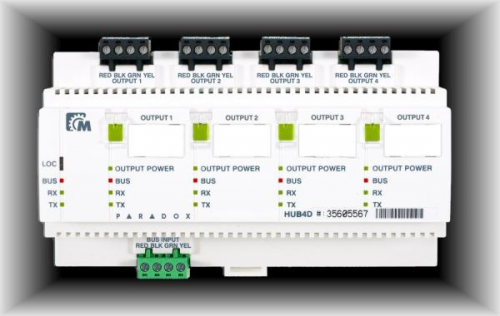 Modul izolator Bus cu 4 porturi HUB4D