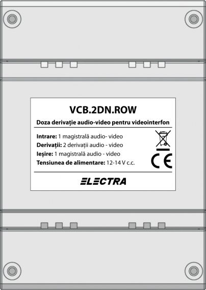 Doza derivatie VIDEO, 3 interioare VCB.3DN02.ELW