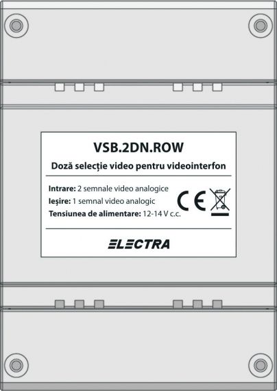 Doza selectie VIDEO, 2 intrari semnal video VSB.2DN.ROW