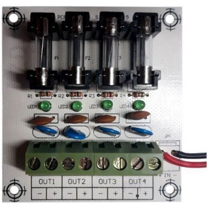 Modul extensie sursa AQT 4 iesiri - 4 canale individuale cu protectie - Indicator LED pe fiecare canal