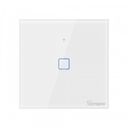 Intrerupator Smart cu Touch Sonoff T0 EU TX , WiFi, 1 canal