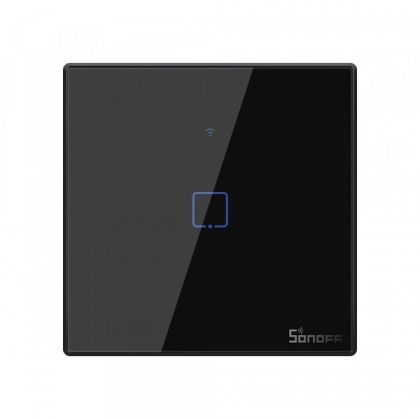 Intrerupator Smart cu Touch WiFi + RF 433 Sonoff T3 EU TX, 1 canal