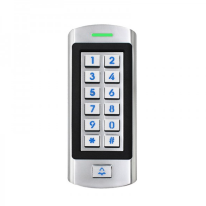 Controler de acces stand-alone cu tastatura si cititor de carduri EM (125kHz), sonerie, antivandal, rezistent la apa K10-EM