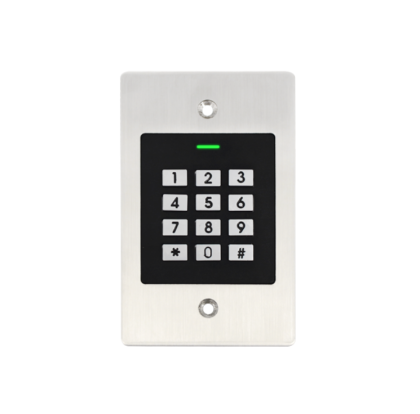 Controler RFID stand-alone antivandal de exterior cu tastatura, incastrabil EK2