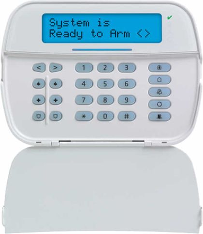 Tastatura LCD alfanumerica SERIA NEO - DSC , cablata, 128 zone, cititor proximitate, pentru alarme antiefractie,  HS2LCDPEE3