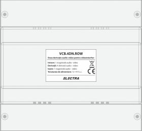 Doza derivatie VIDEO, 4 interioare VCB.4DN.ROW