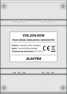 Doza selectie VIDEO, 2 intrari semnal video VSB.2DN.ROW