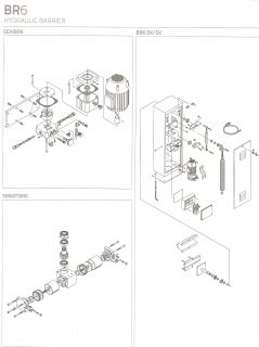 Corp pentru Bariera BR6 model RARMB6V