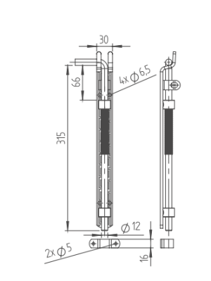 ZAVOR VERTICAL PORTI BATANTE CU ARC 1228