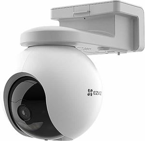 Camera de supraveghere IP Wireless EZVIZ de exterior cu baterie 10.400 mAh, Pan&Tilt, rezolutie 2K+, Audio bidirectional, stocare eMMC 32GB, Panou SolarCS-HB8-2K+-PS