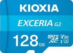 Card microSD Kioxia pentru CCTV cu capacitate memorie 128GB Ultra HD 4K LMEX2L128GG2