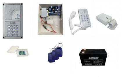 Kit interfon pentru 20 apartamente Resel ISCP-01N-50 EM 20ap